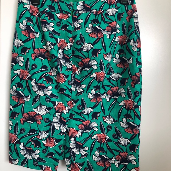 J Crew Green / Black/ Pencil skirt $45 Size 00 - Picture 4 of 9